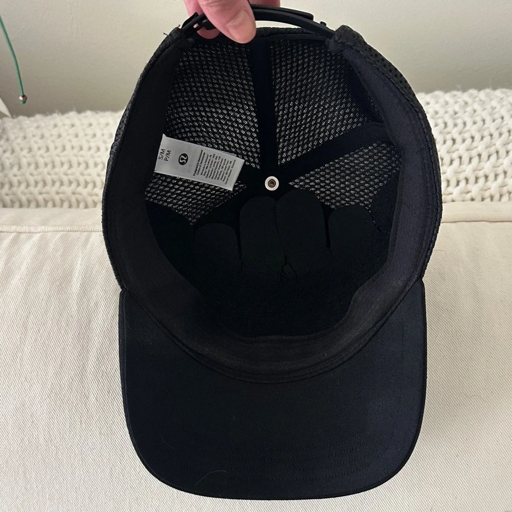 Lululemon Black Trucker Hat s/m - Picture 5 of 6